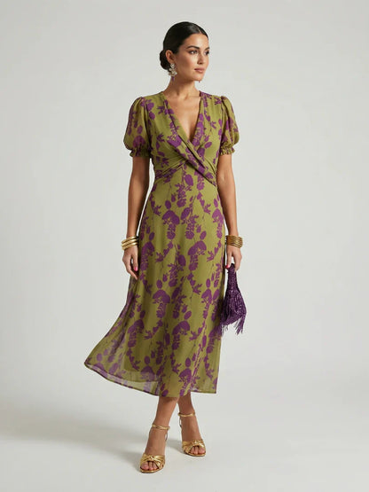 Vanesa | Vestido midi Floral holgado