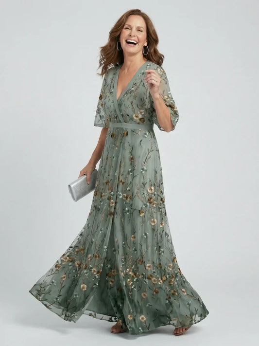 Marina | Vestido midi floral holgado