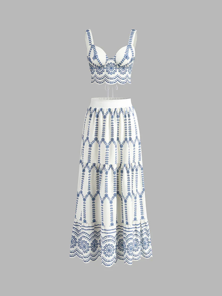 Conjunto Capri Azul Mediterráneo