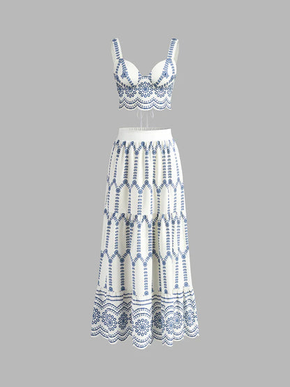 Conjunto Capri Azul Mediterráneo