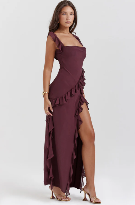 Vestido largo Amira – Azul cielo