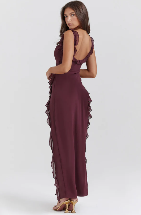 Vestido largo Amira – Azul cielo