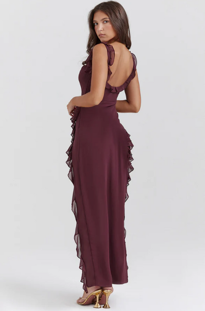 Vestido largo Amira – Azul cielo